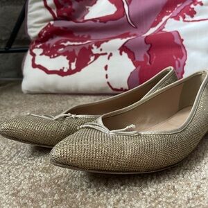 Sparkly Gold Flats